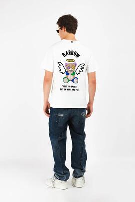 Camiseta Barrow blanca logo alas unisex