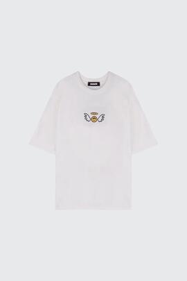 Camiseta Barrow blanca logo alas unisex