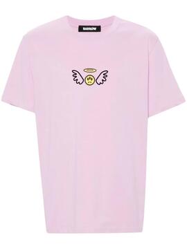 Camiseta Barrow rosa logo alas unisex