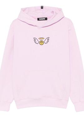 Sudadera Barrow rosa logo alas unisex