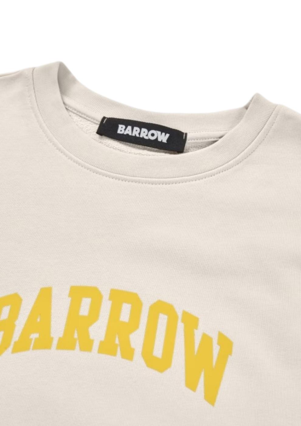 Sudadera Barrow beige logo amarillo unisex