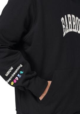 Sudadera Barrow negra logo roto unisex