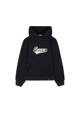 Sudadera Barrow negra logo beige Unisex