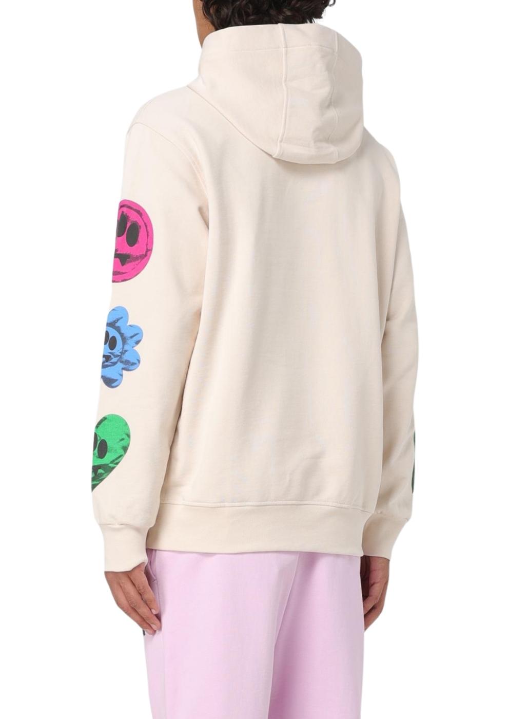 Sudadera Barrow beige logo graffiti unisex