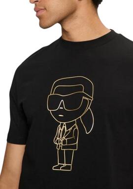 Camiseta Karl Lagerfel Ngera logo bronce hombre