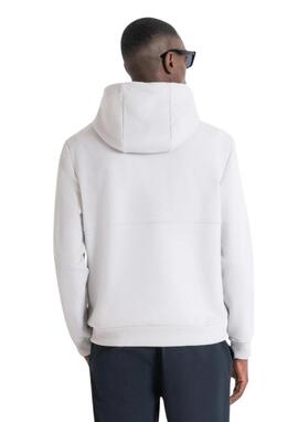 Sudadera Antony Morato gris capucha logo 3D hombre