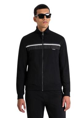 Sudadera Cremallera Antony Morato negra hombre