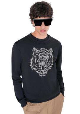 Sudadera Antony Morato Negra tigre 3D hombre