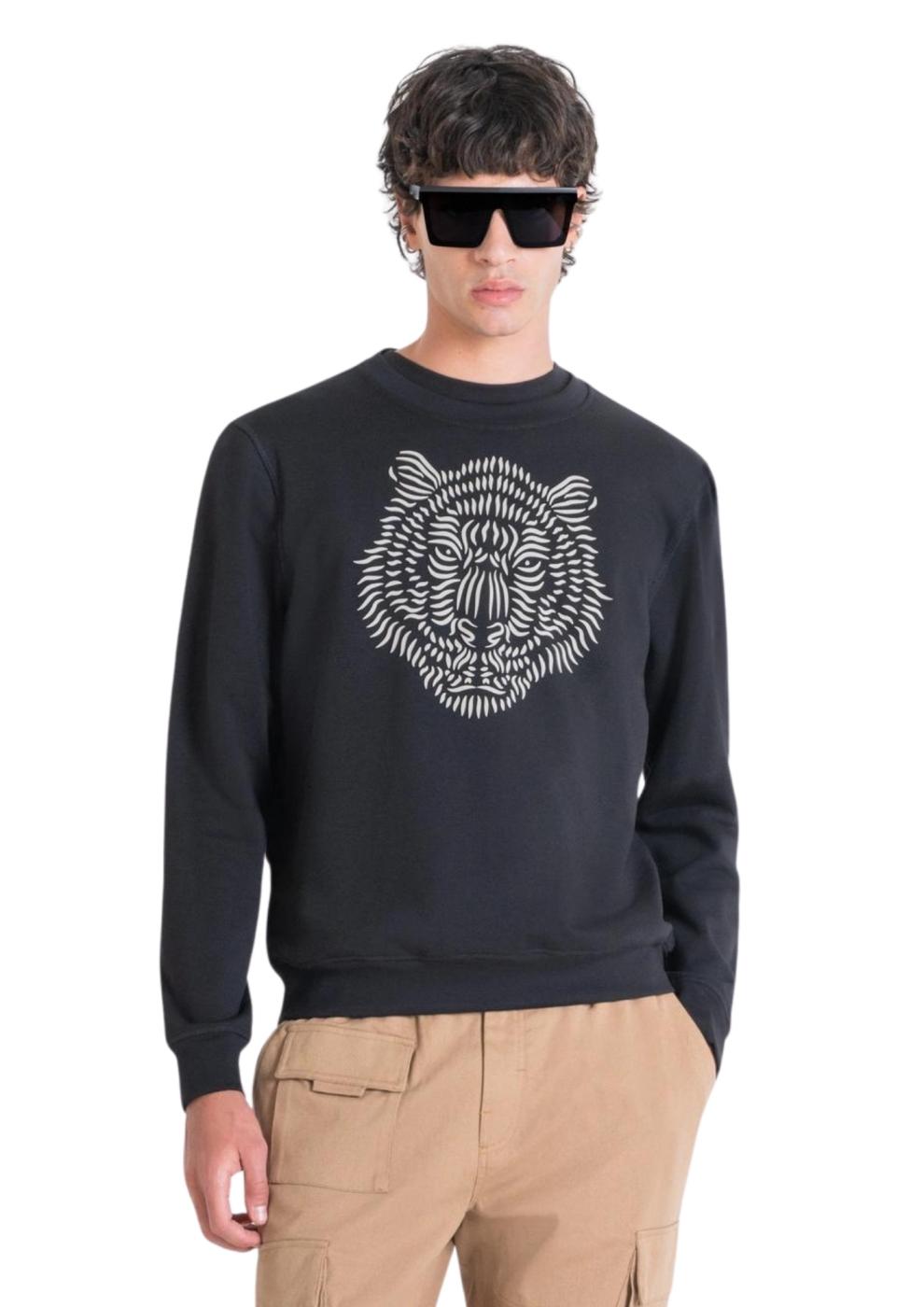 Sudadera Antony Morato Negra tigre 3D hombre