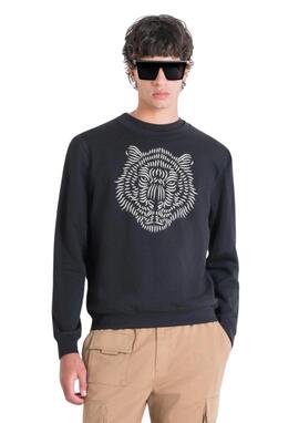 Sudadera Antony Morato Negra tigre 3D hombre