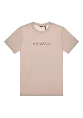 Camiseta Antony Morato beige logo neopreno hombre