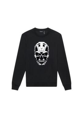 Sudadera Antony Morato negra metal calavera hombre