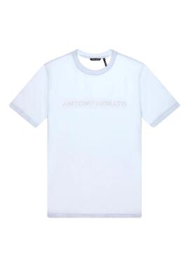 Camiseta Antony Morato blanca logo engomado hombre