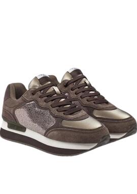 Zapatillas Pepe Jeans Mujer Rusper Stars Marrones