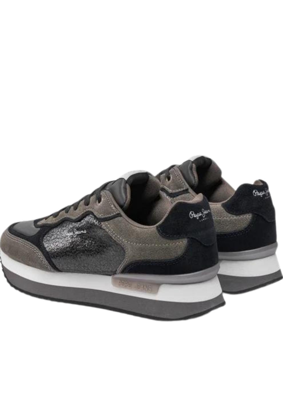 Zapatillas Pepe Jeans Mujer Rusper Stars Negras