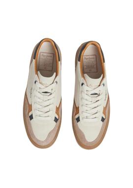 Zapatillas Pepe Jeans Hombre Blancas Travis Retro