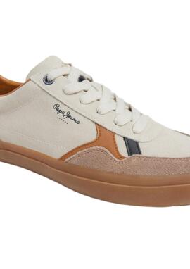 Zapatillas Pepe Jeans Hombre Blancas Travis Retro