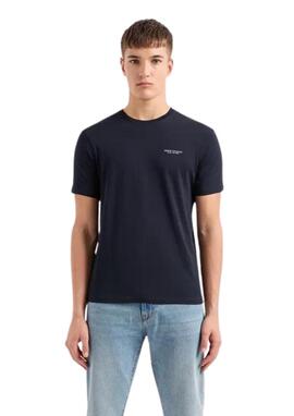 Camiseta Armani Exchange navy básica hombre