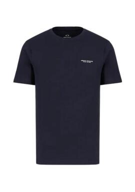 Camiseta Armani Exchange navy básica hombre