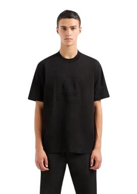 Camiseta Armani Exchange negra completa hombre