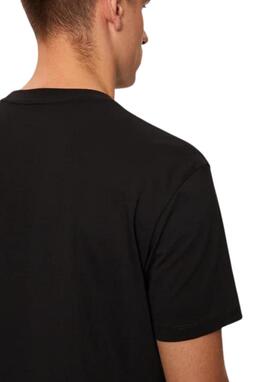 Camiseta Armani Exchange negra/dorado fino hombre