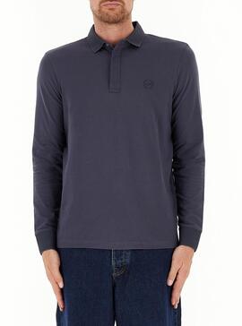 Polo Armani Exchange gris oscuro hombre