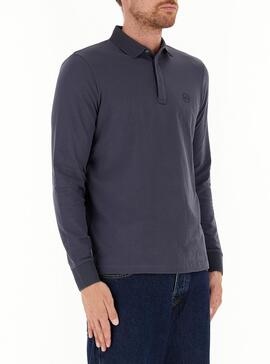 Polo Armani Exchange gris oscuro hombre