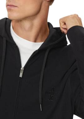 Chaqueta Felpa Armani Exchange negra hombre