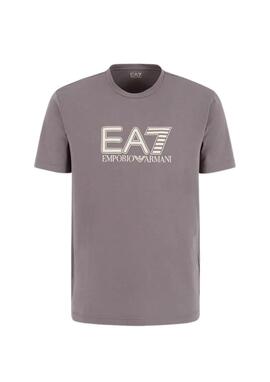 Camiseta EA7 gris maxilogo hombre