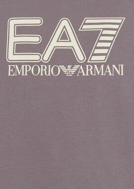 Camiseta EA7 gris maxilogo hombre