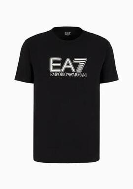 Camiseta EA7 maxilogo negra hombre