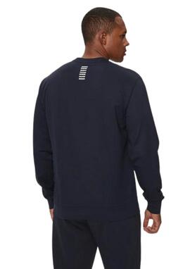 Sudadera EA7 marino basica hombre