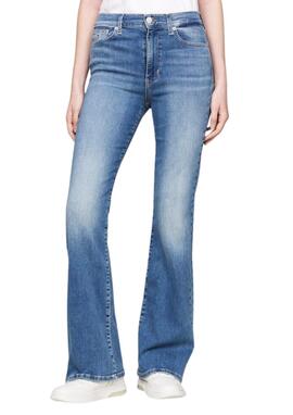 Pantalón DENIM High Flare mujer