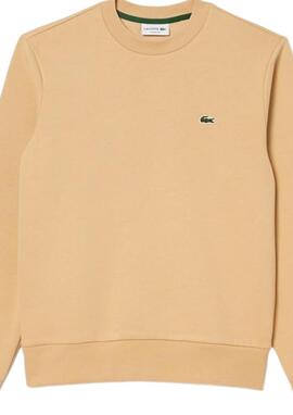 Sudadera Lacoste Tostado básica hombre