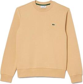 Sudadera Lacoste Tostado básica hombre