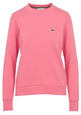 Sudadera básica Lacoste Rosa Mujer