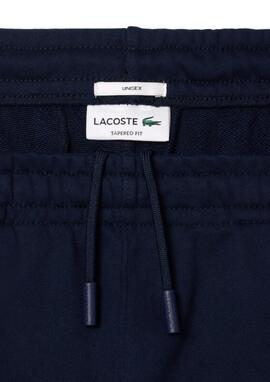 Pantalón Lacoste Azul Logo Blanco