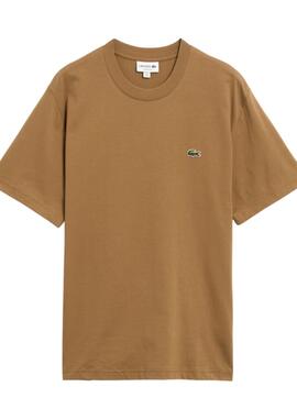 Camiseta Lacoste Marron básica