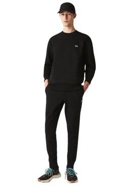 Sudadera Lacoste negra básia hombre