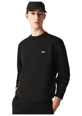 Sudadera Lacoste negra básia hombre