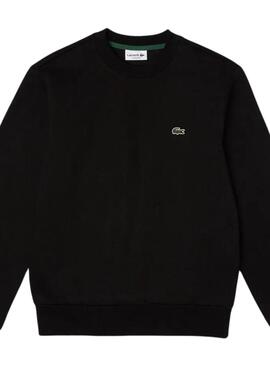 Sudadera Lacoste negra básia hombre