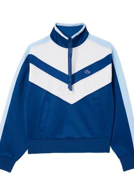 Sudadera Lacoste Azul tenis mujer