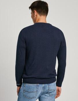 Jersey Pepe Jeans Hombre Azul  New Andre Crew Neck