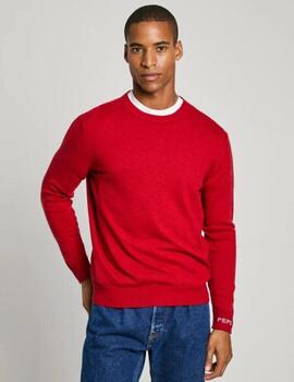 Jersey Pepe Jeans Hombre Rojo New Andre Crew Neck