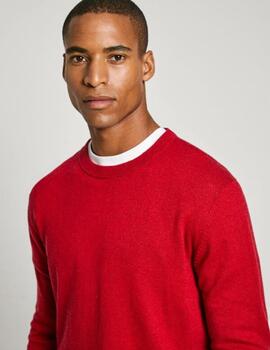 Jersey Pepe Jeans Hombre Rojo New Andre Crew Neck