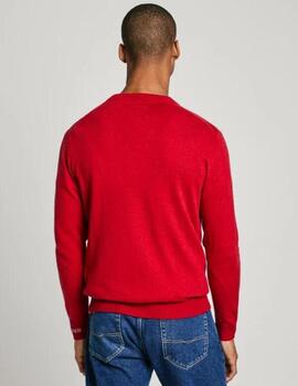 Jersey Pepe Jeans Hombre Rojo New Andre Crew Neck