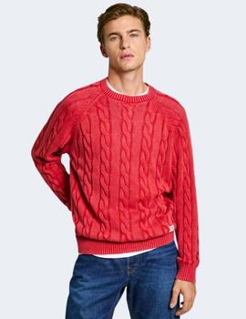 Jersey Pepe Jeans Hombre Rojo Camdem