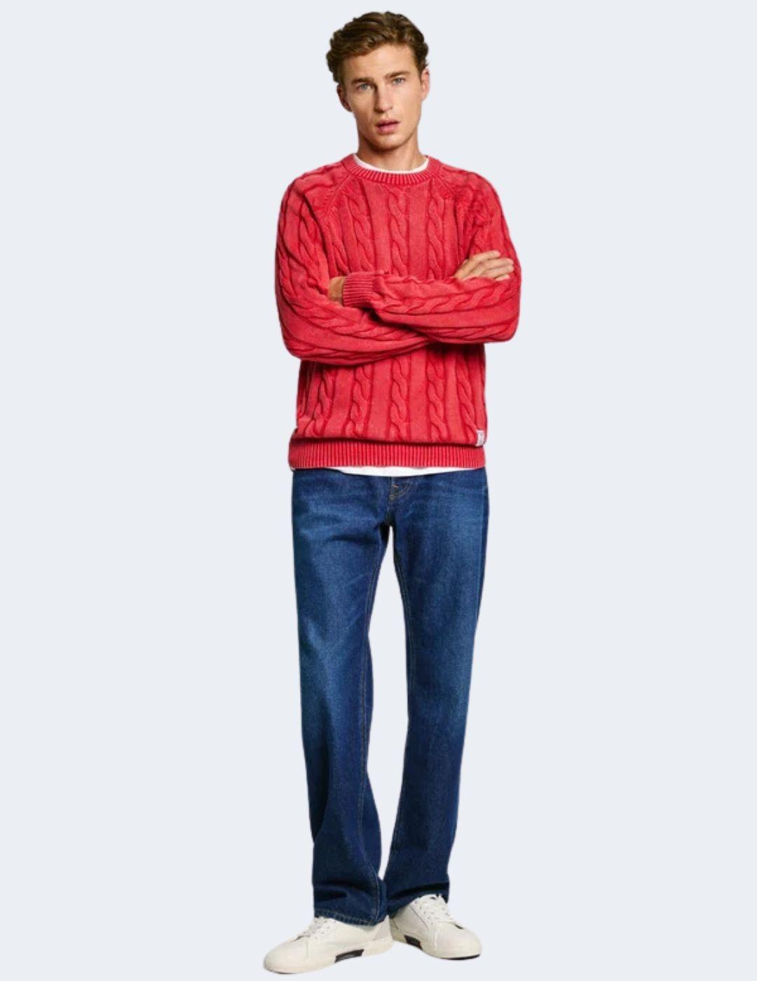 Jersey Pepe Jeans Hombre Rojo Camdem