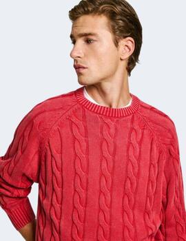 Jersey Pepe Jeans Hombre Rojo Camdem