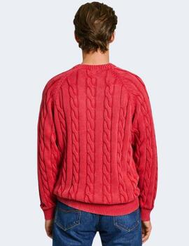 Jersey Pepe Jeans Hombre Rojo Camdem